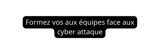 Formez vos aux équipes face aux cyber attaque